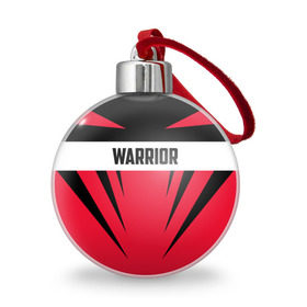Ёлочный шар с принтом Warrior в Белгороде, Пластик | Диаметр: 77 мм | warrior | воин | спортсмен