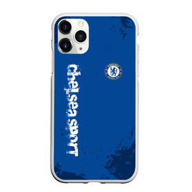 Чехол для iPhone 11 Pro матовый с принтом CHELSEA SPORT в Белгороде, Силикон |  | Тематика изображения на принте: chelsea | fc | football | fotball club | sport | спорт | спортивные | униформа | фирменные цвета | фк | футбол | футбольный клуб | челси