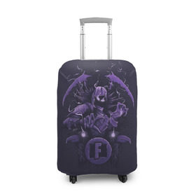Чехол для чемодана 3D с принтом Raven в Белгороде, 86% полиэфир, 14% спандекс | двустороннее нанесение принта, прорези для ручек и колес | battle royale | fortnite | lama | raven | батл рояль | ворон | лама | фортнайт