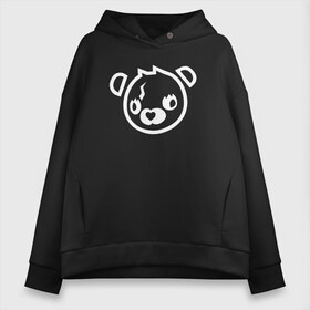 Женское худи Oversize хлопок с принтом Cuddle Bear в Белгороде, френч-терри — 70% хлопок, 30% полиэстер. Мягкий теплый начес внутри —100% хлопок | боковые карманы, эластичные манжеты и нижняя кромка, капюшон на магнитной кнопке | battle royale | fortnite | lama | батл рояль | лама | медведь | фортнайт