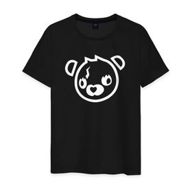 Мужская футболка хлопок с принтом Cuddle Bear в Белгороде, 100% хлопок | прямой крой, круглый вырез горловины, длина до линии бедер, слегка спущенное плечо. | battle royale | fortnite | lama | батл рояль | лама | медведь | фортнайт