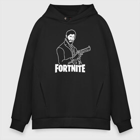 Мужское худи Oversize хлопок с принтом Fortnite в Белгороде, френч-терри — 70% хлопок, 30% полиэстер. Мягкий теплый начес внутри —100% хлопок | боковые карманы, эластичные манжеты и нижняя кромка, капюшон на магнитной кнопке | Тематика изображения на принте: battle royale | fortnite | lama | батл рояль | лама | фортнайт