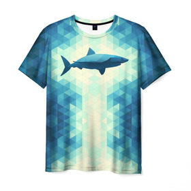 Мужская футболка 3D с принтом Акула в Белгороде, 100% полиэфир | прямой крой, круглый вырез горловины, длина до линии бедер | shark | водолаз | гарпун | глубина | дельфин | злость | зубы | кит | кровь | курорт | лето | море | океан | отдых | охота | плавник | пляж | риф | рыба | хищник | челюсти | челюсть