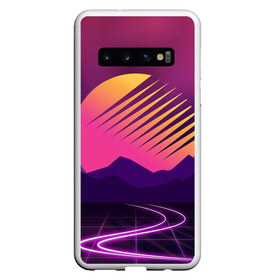 Чехол для Samsung Galaxy S10 с принтом Digital Art в Белгороде, Силикон | Область печати: задняя сторона чехла, без боковых панелей | Тематика изображения на принте: 3d | cgi | digital art | music | retro | vaporwave | абстракция | вейпорвейв | геометрия | музыка | ретро