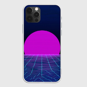 Чехол для iPhone 12 Pro Max с принтом Солнце в Белгороде, Силикон |  | 3d | cgi | digital art | music | retro | vaporwave | абстракция | вейпорвейв | геометрия | музыка | ретро