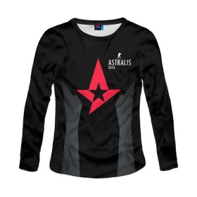 Женский лонгслив 3D с принтом Astralis - The Form в Белгороде, 100% полиэстер | длинные рукава, круглый вырез горловины, полуприлегающий силуэт | 0x000000123 | astralis | csgo | form | астралис | ксго | форма