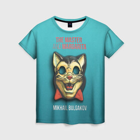 Женская футболка 3D с принтом Master and Margarita в Белгороде, 100% полиэфир ( синтетическое хлопкоподобное полотно) | прямой крой, круглый вырез горловины, длина до линии бедер | 