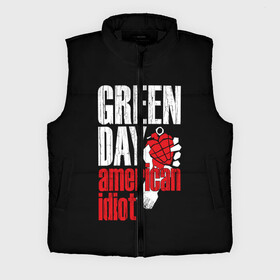 Мужской жилет утепленный 3D с принтом Green Day American Idiot в Белгороде,  |  | green day | punk rock | билли джо армстронг | панк рок
