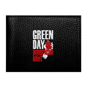 Обложка для студенческого билета с принтом Green Day American Idiot в Белгороде, натуральная кожа | Размер: 11*8 см; Печать на всей внешней стороне | Тематика изображения на принте: green day | punk rock | билли джо армстронг | панк рок