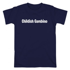 Мужская футболка хлопок с принтом Childish Gambino в Белгороде, 100% хлопок | прямой крой, круглый вырез горловины, длина до линии бедер, слегка спущенное плечо. | 