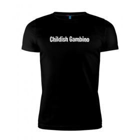 Мужская футболка премиум с принтом Childish Gambino в Белгороде, 92% хлопок, 8% лайкра | приталенный силуэт, круглый вырез ворота, длина до линии бедра, короткий рукав | 