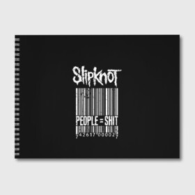 Альбом для рисования с принтом Slipknot People в Белгороде, 100% бумага
 | матовая бумага, плотность 200 мг. | Тематика изображения на принте: alternative | iowa | metal | nu | slipknot | slipnot | taylor | метал | слипкнот | слипнот