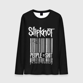 Мужской лонгслив 3D с принтом Slipknot People в Белгороде, 100% полиэстер | длинные рукава, круглый вырез горловины, полуприлегающий силуэт | Тематика изображения на принте: alternative | iowa | metal | nu | slipknot | slipnot | taylor | метал | слипкнот | слипнот