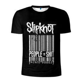 Мужская футболка 3D спортивная с принтом Slipknot People в Белгороде, 100% полиэстер с улучшенными характеристиками | приталенный силуэт, круглая горловина, широкие плечи, сужается к линии бедра | Тематика изображения на принте: alternative | iowa | metal | nu | slipknot | slipnot | taylor | метал | слипкнот | слипнот