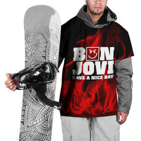 Накидка на куртку 3D с принтом BON JOVI в Белгороде, 100% полиэстер |  | bon jovi | альтернативный хип хоп | группа | инди поп | музыка | музыкальное произведение | ноты | регги | рок | синти поп