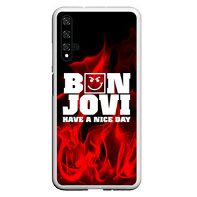 Чехол для Honor 20 с принтом BON JOVI в Белгороде, Силикон | Область печати: задняя сторона чехла, без боковых панелей | bon jovi | альтернативный хип хоп | группа | инди поп | музыка | музыкальное произведение | ноты | регги | рок | синти поп