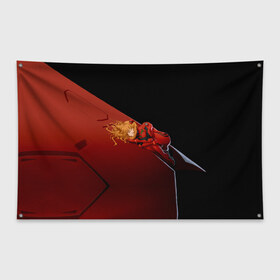 Флаг-баннер с принтом Asuka Langley Soryu в Белгороде, 100% полиэстер | размер 67 х 109 см, плотность ткани — 95 г/м2; по краям флага есть четыре люверса для крепления | gehirn | nerv | аска | второе | дитя | ева | евангелион | лэнгли | пилот | сорью