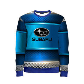 Детский свитшот 3D с принтом SUBARU sport collection в Белгороде, 100% полиэстер | свободная посадка, прямой крой, мягкая тканевая резинка на рукавах и понизу свитшота | auto | automobile | car | carbon | machine | motor | motor car | sport car | subaru | автомашина | бренд | легковой автомобиль | марка | спортивный автомобиль | тачка