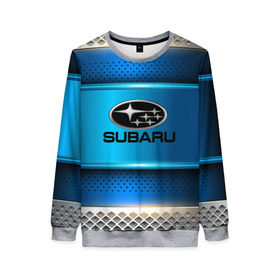 Женский свитшот 3D с принтом SUBARU sport collection в Белгороде, 100% полиэстер с мягким внутренним слоем | круглый вырез горловины, мягкая резинка на манжетах и поясе, свободная посадка по фигуре | auto | automobile | car | carbon | machine | motor | motor car | sport car | subaru | автомашина | бренд | легковой автомобиль | марка | спортивный автомобиль | тачка