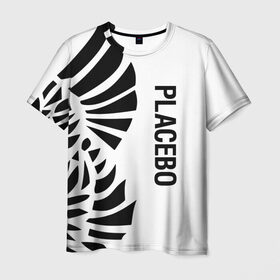 Мужская футболка 3D с принтом Placebo в Белгороде, 100% полиэфир | прямой крой, круглый вырез горловины, длина до линии бедер | Тематика изображения на принте: placebo | альтернативный | инди | индирок | плацебо | рок