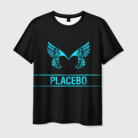 Мужская футболка 3D с принтом Placebo в Белгороде, 100% полиэфир | прямой крой, круглый вырез горловины, длина до линии бедер | Тематика изображения на принте: 