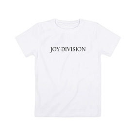 Детская футболка хлопок с принтом Joy Division в Белгороде, 100% хлопок | круглый вырез горловины, полуприлегающий силуэт, длина до линии бедер | Тематика изображения на принте: ian curtis | joy division | rock | unknown pleasures | иэн кёртис | рок