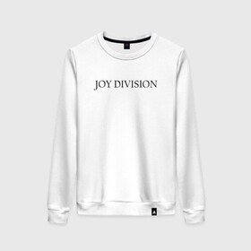 Женский свитшот хлопок с принтом Joy Division в Белгороде, 100% хлопок | прямой крой, круглый вырез, на манжетах и по низу широкая трикотажная резинка  | ian curtis | joy division | rock | unknown pleasures | иэн кёртис | рок