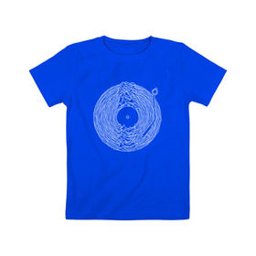 Детская футболка хлопок с принтом Soundscape в Белгороде, 100% хлопок | круглый вырез горловины, полуприлегающий силуэт, длина до линии бедер | ian curtis | joy division | rock | unknown pleasures | иэн кёртис | рок