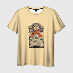 Мужская футболка 3D с принтом Led Zeppelin Vintage в Белгороде, 100% полиэфир | прямой крой, круглый вырез горловины, длина до линии бедер | 