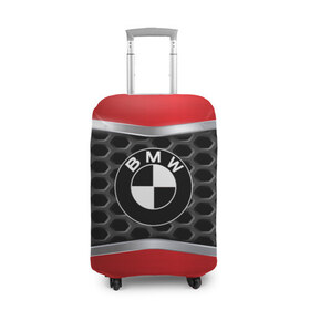 Чехол для чемодана 3D с принтом BMW в Белгороде, 86% полиэфир, 14% спандекс | двустороннее нанесение принта, прорези для ручек и колес | 