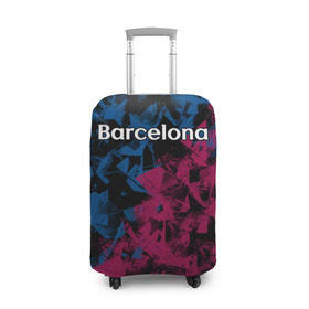 Чехол для чемодана 3D с принтом ФК Барселона в Белгороде, 86% полиэфир, 14% спандекс | двустороннее нанесение принта, прорези для ручек и колес | игра | испания | каталония | красный | лига | мяч | сборная | синий | форма | футбол | чемпион | черный