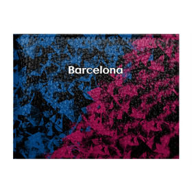 Обложка для студенческого билета с принтом ФК Барселона в Белгороде, натуральная кожа | Размер: 11*8 см; Печать на всей внешней стороне | игра | испания | каталония | красный | лига | мяч | сборная | синий | форма | футбол | чемпион | черный