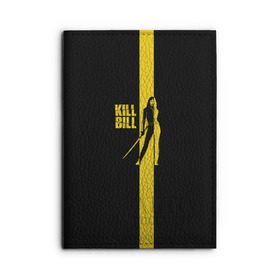 Обложка для автодокументов с принтом Kill Bill в Белгороде, натуральная кожа |  размер 19,9*13 см; внутри 4 больших “конверта” для документов и один маленький отдел — туда идеально встанут права | Тематика изображения на принте: тарантино | ума турман