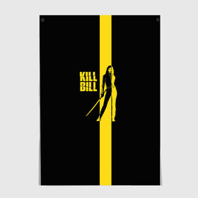 Постер с принтом Kill Bill в Белгороде, 100% бумага
 | бумага, плотность 150 мг. Матовая, но за счет высокого коэффициента гладкости имеет небольшой блеск и дает на свету блики, но в отличии от глянцевой бумаги не покрыта лаком | тарантино | ума турман