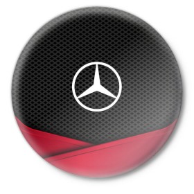 Значок с принтом MERCEDES-BENZ в Белгороде,  металл | круглая форма, металлическая застежка в виде булавки | auto | automobile | car | carbon | machine | mercedes | mercedes benz | motor | motor car | sport car | автомашина | бренд | легковой автомобиль | марка | мерседес | спортивный автомобиль | тачка