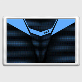 Магнит 45*70 с принтом Mass Effect N7 в Белгороде, Пластик | Размер: 78*52 мм; Размер печати: 70*45 | Тематика изображения на принте: andromed | effect | n7 | альянс | ефект | игра | компьютерная | мас | масс | н7 | онлайн | программа | профессиональный военный код | сокрушитель n7 | фурия n7