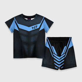 Детский костюм с шортами 3D с принтом Mass Effect N7 в Белгороде,  |  | andromed | effect | n7 | альянс | ефект | игра | компьютерная | мас | масс | н7 | онлайн | программа | профессиональный военный код | сокрушитель n7 | фурия n7
