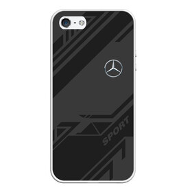 Чехол для iPhone 5/5S матовый с принтом MERCEDES SPORT в Белгороде, Силикон | Область печати: задняя сторона чехла, без боковых панелей | amg | auto | mercedes | sport | авто | автомобиль | автомобильные | амг | бренд | марка | машины | мерседес | спорт