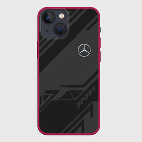 Чехол для iPhone 13 mini с принтом MERCEDES SPORT в Белгороде,  |  | amg | auto | mercedes | sport | авто | автомобиль | автомобильные | амг | бренд | марка | машины | мерседес | спорт