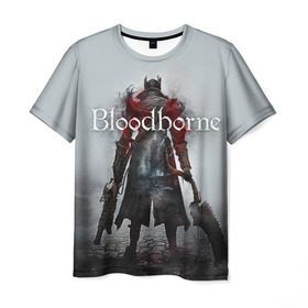 Мужская футболка 3D с принтом Bloodborne в Белгороде, 100% полиэфир | прямой крой, круглый вырез горловины, длина до линии бедер | bb | fromsoftware | vicar amelia | амелия | бладборн | викарий | души | охотники | пиратs | порождение крови | руны