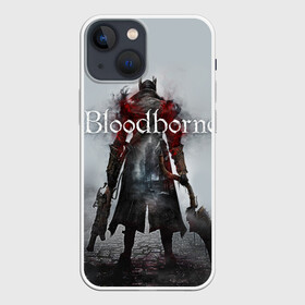 Чехол для iPhone 13 mini с принтом Bloodborne в Белгороде,  |  | bb | fromsoftware | vicar amelia | амелия | бладборн | викарий | души | охотники | пиратs | порождение крови | руны