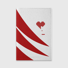 Обложка для паспорта матовая кожа с принтом Сердца красное в Белгороде, натуральная матовая кожа | размер 19,3 х 13,7 см; прозрачные пластиковые крепления | Тематика изображения на принте: abstract | geometry | geometry stripes | heart | texture | абстракция | геометрические полосы | геометрическое сердце | геометрия | любовь | сердечко | сердца | сердце | текстура