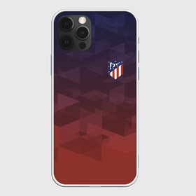 Чехол для iPhone 12 Pro Max с принтом ATLETICO MADRID в Белгороде, Силикон |  | Тематика изображения на принте: атлетико мадрид | полигоны | эмблема