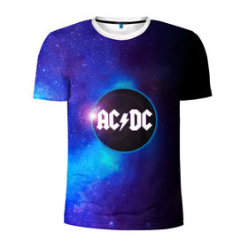 Мужская футболка 3D спортивная с принтом ACDC в Белгороде, 100% полиэстер с улучшенными характеристиками | приталенный силуэт, круглая горловина, широкие плечи, сужается к линии бедра | ac dc | acdc | acdc ас дс | асдс | метал | молния | музыка | музыканты | певцы
