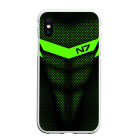 Чехол для iPhone XS Max матовый с принтом Mass Effect N7 в Белгороде, Силикон | Область печати: задняя сторона чехла, без боковых панелей | andromed | effect | n7 | альянс | ефект | игра | компьютерная | мас | масс | н7 | онлайн | программа | профессиональный военный код | сокрушитель n7 | фурия n7