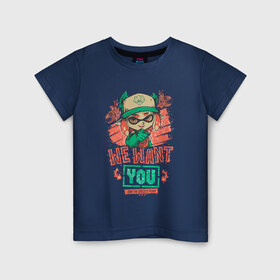 Детская футболка хлопок с принтом Salmon Run в Белгороде, 100% хлопок | круглый вырез горловины, полуприлегающий силуэт, длина до линии бедер | grizzco runs | nintendo switch | splatoon 2