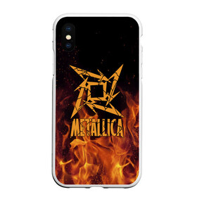 Чехол для iPhone XS Max матовый с принтом Metallica в Белгороде, Силикон | Область печати: задняя сторона чехла, без боковых панелей | m | metallica | группа | джеймс хэтфилд | кирк хэмметт | ларс ульрих | метал | металика | металлика | миталика | музыка | роберт трухильо | рок | трэш | трэшметал | хард | хардрок | хеви | хевиметал