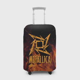 Чехол для чемодана 3D с принтом Metallica в Белгороде, 86% полиэфир, 14% спандекс | двустороннее нанесение принта, прорези для ручек и колес | m | metallica | группа | джеймс хэтфилд | кирк хэмметт | ларс ульрих | метал | металика | металлика | миталика | музыка | роберт трухильо | рок | трэш | трэшметал | хард | хардрок | хеви | хевиметал