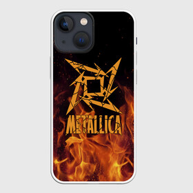 Чехол для iPhone 13 mini с принтом Metallica в Белгороде,  |  | m | metallica | группа | джеймс хэтфилд | кирк хэмметт | ларс ульрих | метал | металика | металлика | миталика | музыка | роберт трухильо | рок | трэш | трэшметал | хард | хардрок | хеви | хевиметал