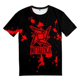 Мужская футболка 3D с принтом Metallica в Белгороде, 100% полиэфир | прямой крой, круглый вырез горловины, длина до линии бедер | m | metallica | группа | джеймс хэтфилд | кирк хэмметт | ларс ульрих | метал | металика | металлика | миталика | музыка | роберт трухильо | рок | трэш | трэшметал | хард | хардрок | хеви | хевиметал
